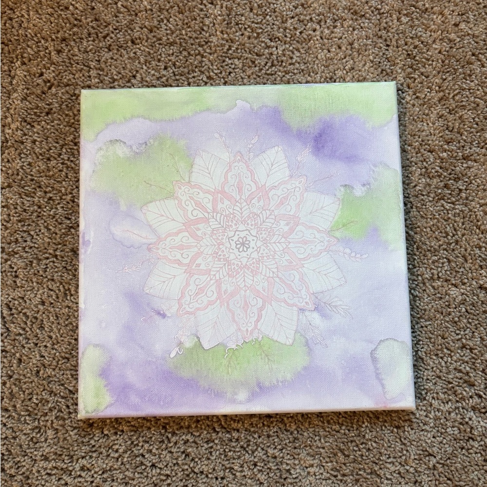 Handmade Mandala Canvas Art